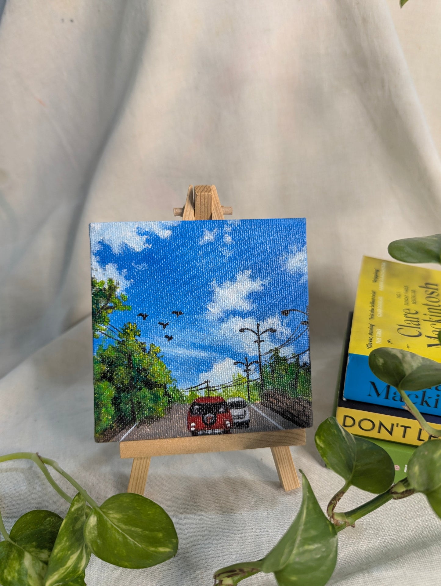 Travel Series - Big Blue Sky, Lil Red Car