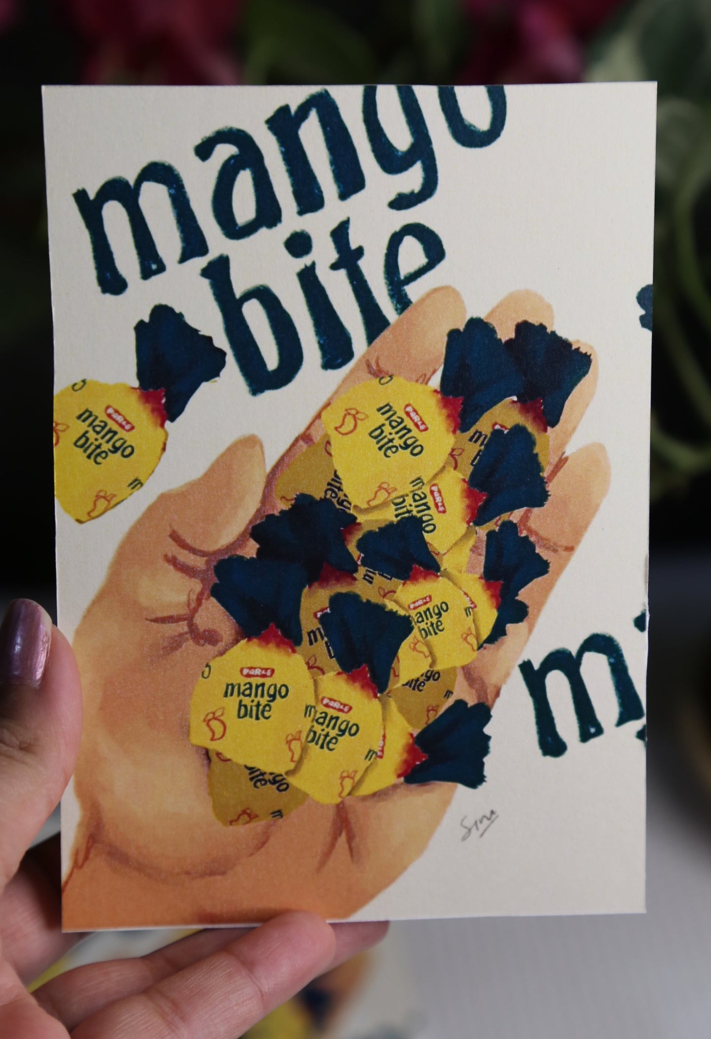 Art Prints A6- ‘Mango Bite’