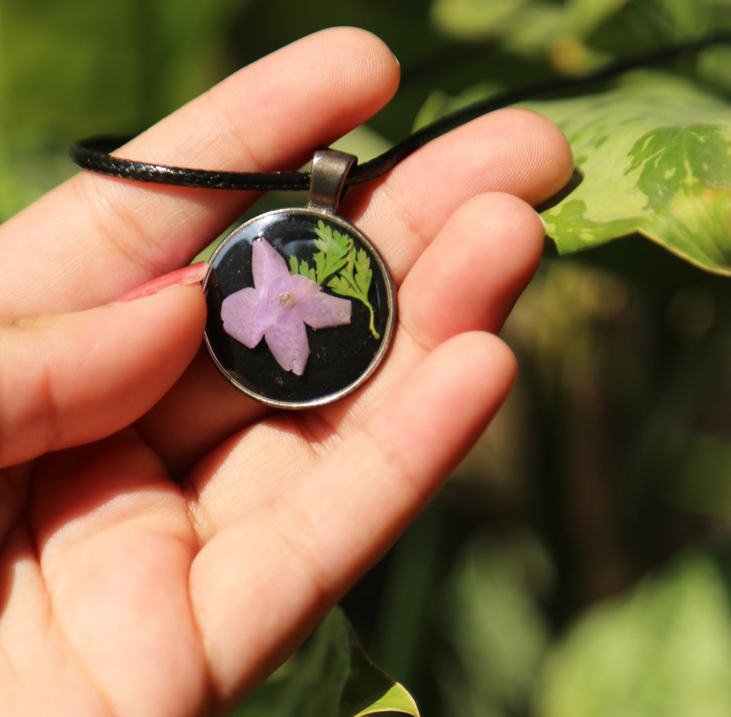 Resin Floral Pendants