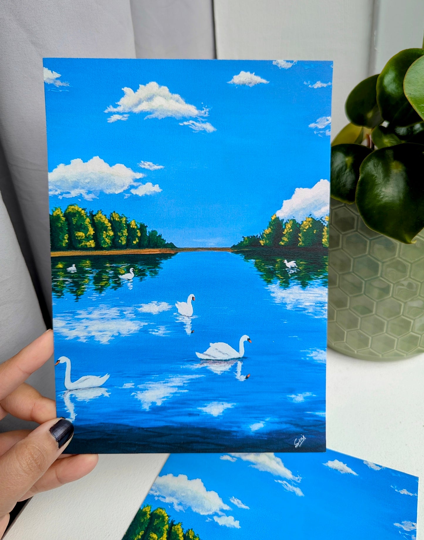 Art Prints A5- 
‘Swan Symphony’