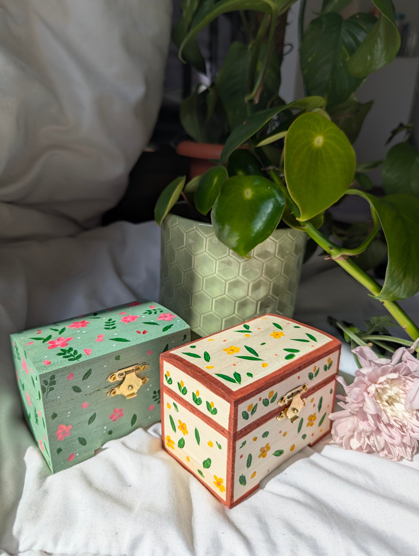 Handpainted Jewelry Box