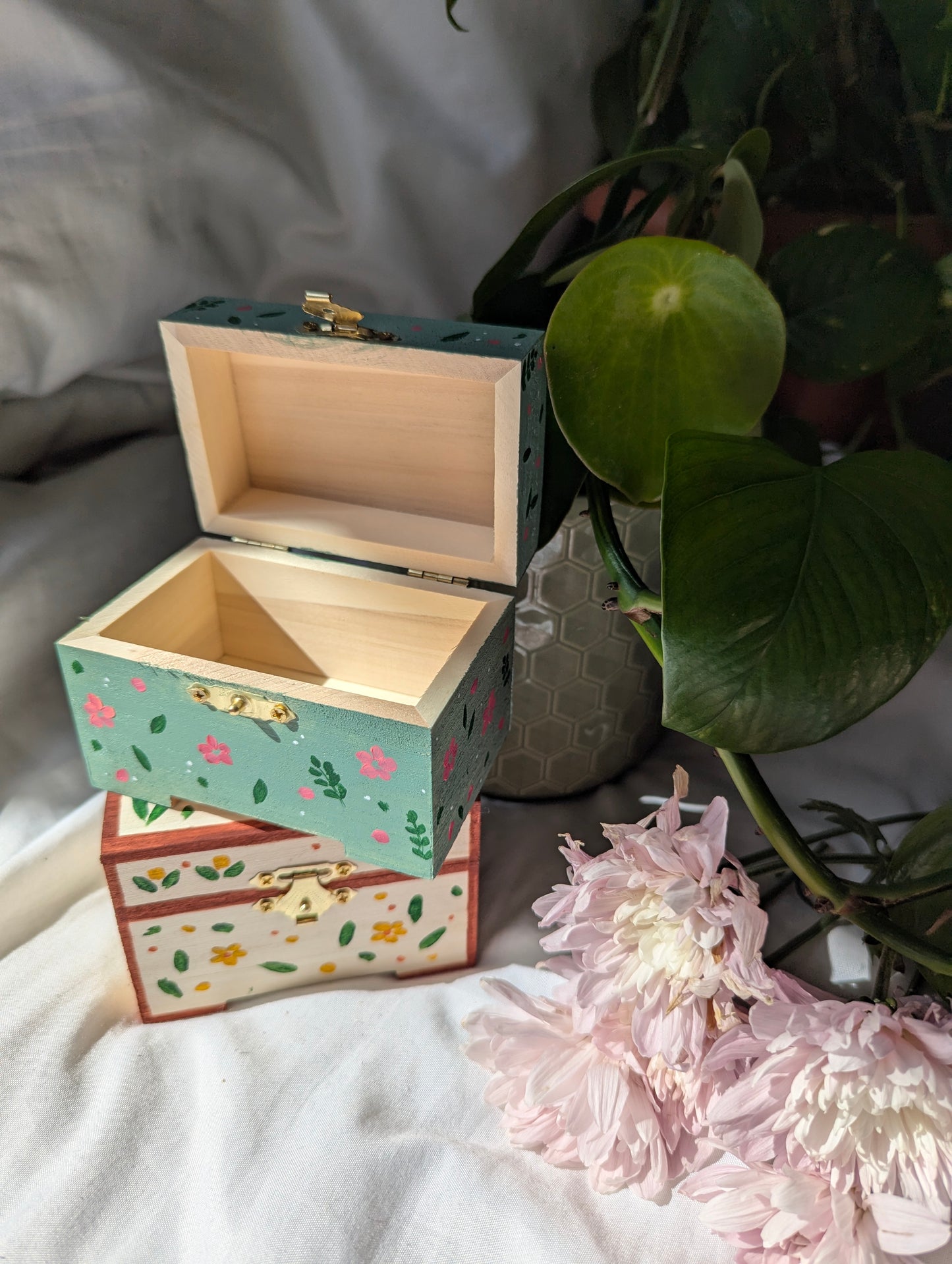 Handpainted Jewelry Box