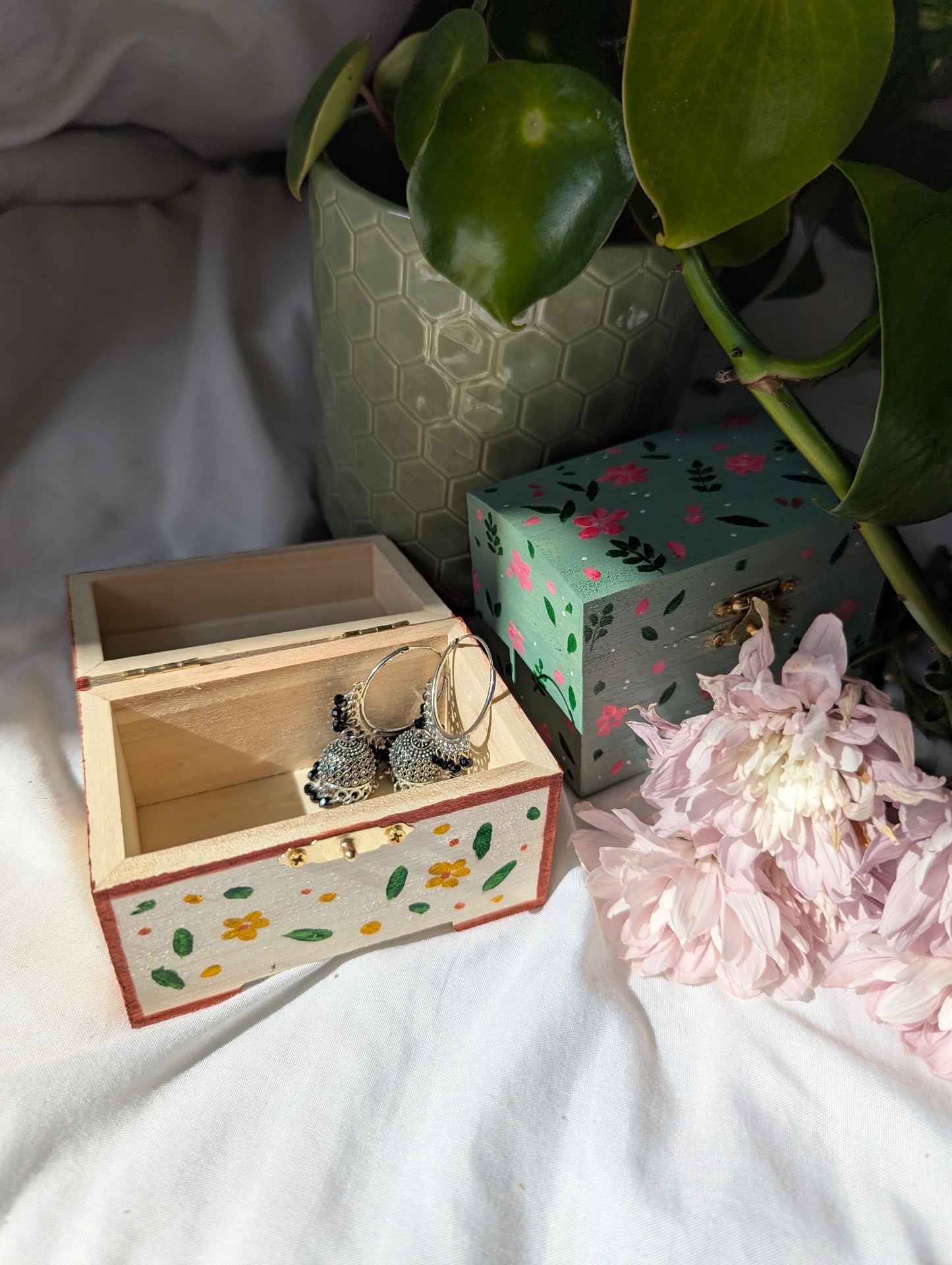 Handpainted Jewelry Box