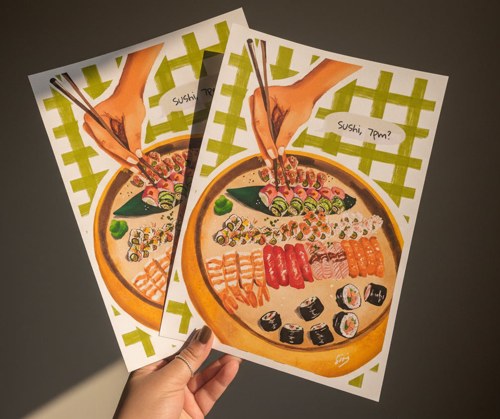 Art Prints A4- ‘Sushi’
