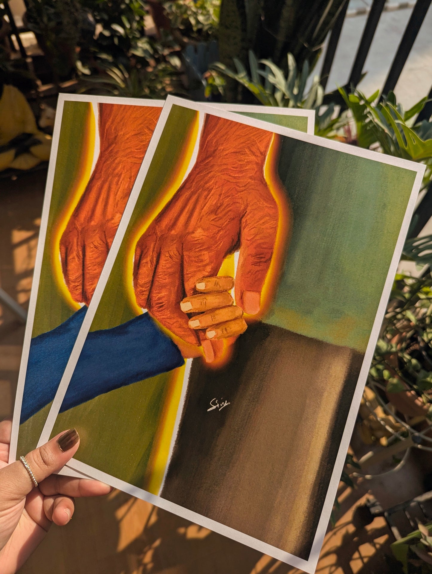 Art Prints A4- ‘Hold On’