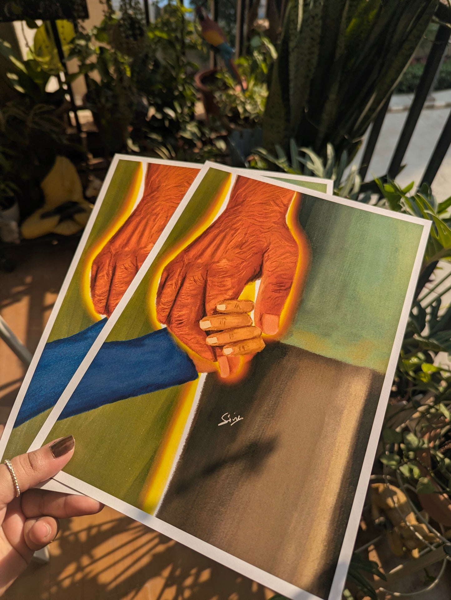 Art Prints A4- ‘Hold On’