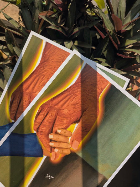 Art Prints A4- ‘Hold On’