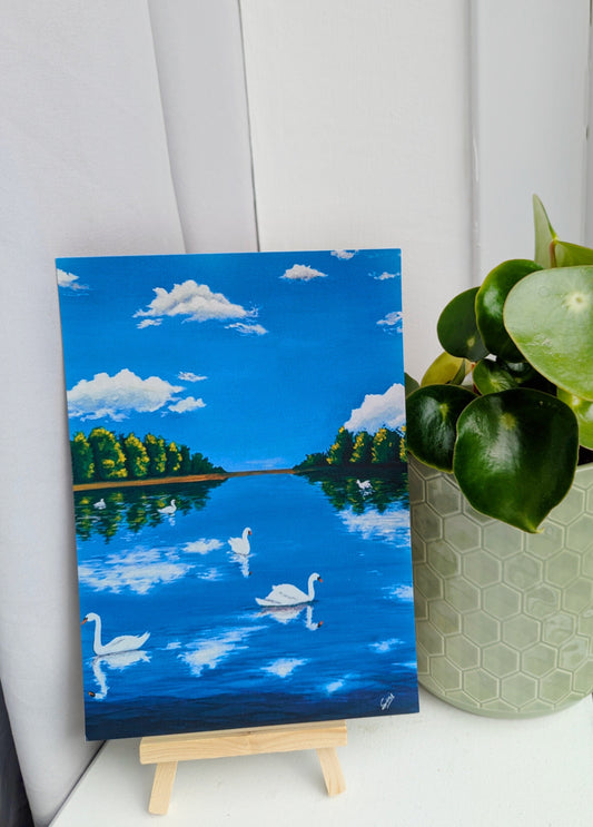 Art Prints A5- 
‘Swan Symphony’